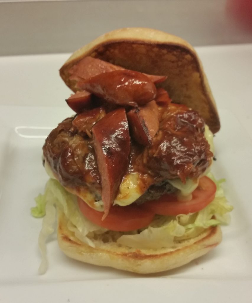 Burger with Sausage